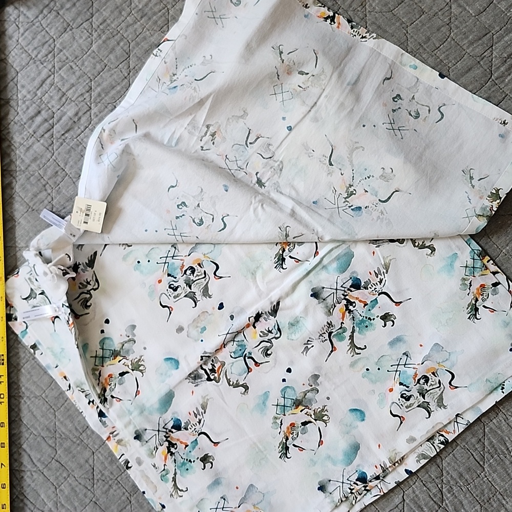 Anthropologie White and Multicolor Patterned Napkins Set Of 7 - Picture 10 of 10